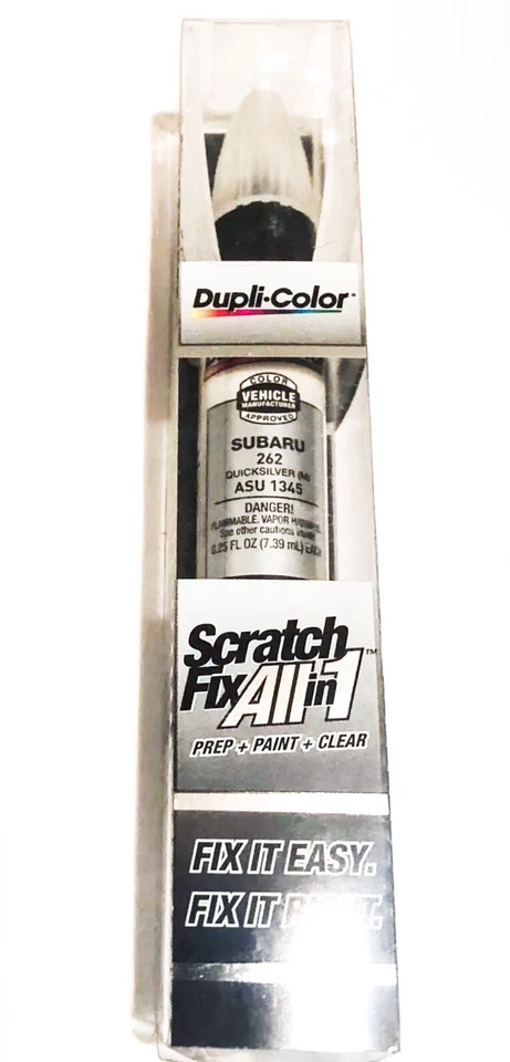 Fijación de pintura de retoque todo en 1 duplicolor 262 SU 1345 Subaru Quicksilver metálico Foto 1 de 2