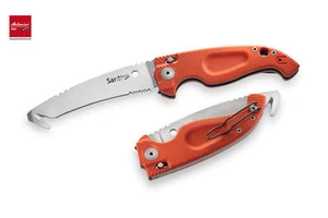 Cuchillo Antonini SOS SAR AR/L cuchillo salvavidas hoja Nitro-B HRC 60 Prof lionSTEEL - Imagen 1 de 7