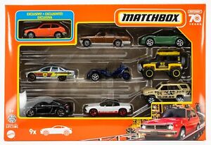 2023 Matchbox 9-Pack | Exclusive 1976 Honda CVCC ORANGE | Porsche | Toyota | FSB