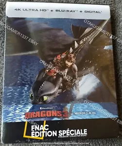 How to Train Your Dragon The Hidden World 4K Blu-ray Steelbook Limited Edition - Photo 1/8