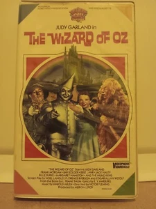 The Wizard Of Oz VHS Tape In Clamshell Protector 1985 Vintage - Picture 1 of 5