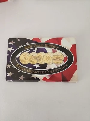 2007  Gold Mint Edition ~ State Quarter Collection ~ In Box W/ COA ~ MINT - Image 1 of 4