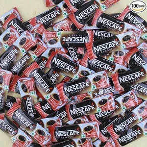 NESCAFE Classic Instant Coffee Powder 100 Sachets Pack - Picture 1 of 6