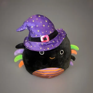 Malvaviscos 12" Gildie la Araña Bruja Halloween Araña de Peluche Rayas - Imagen 1 de 12