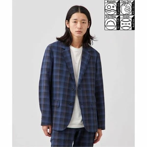 Navy A Reflax R Dry Tailored Jacket Stretch/Washable Sz.L From Japan - Picture 1 of 1