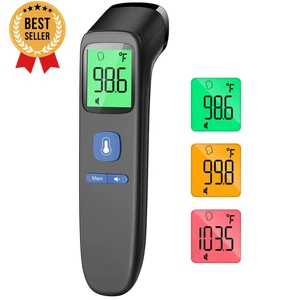 Termometro fronte No Touch infrarossi digitale per adulti bambini neonato febbre - Foto 1 di 12