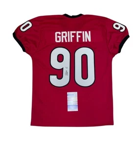 Camiseta firmada por Elijah Griffin autografiada por Georgia Bulldogs certificado de autenticidad JSA - Imagen 1 de 2