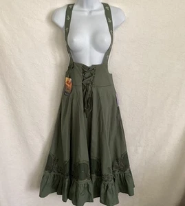 Her Universe L Lord Of Rings Hobbit Flowers Midi Jumper Skirt Whimsy Peasant HTF - Picture 1 of 10