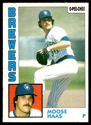 1984 O-Pee-Chee VTG OPC Baseball Moose Haas Milwaukee Brewers #271 - Image 1 of 2