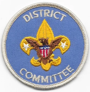 District Committee 1973 - Current Molded PB Position Patch Boy Scouts of America - Bild 1 von 2
