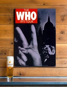 Rock Venue Metal Sign "The WHO 1975 Tour" - Picture 1 of 1