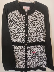 Large Koi Animal Print Scrub Jacket, 44 inch chest - Picture 1 of 7