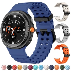 For Samsung Galaxy Watch 8 40/44mm 8 Classic 46mm Silicone Strap Band Smartwatch - Picture 1 of 119