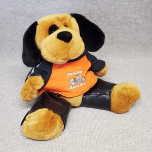 Harley Davidson Peluche Biker Cup Pelle Chaps & T-Shirt Cane 17" 2003 con etichette. - Foto 1 di 10