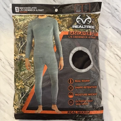 Realtree Fitted Thermal Top & Bottom Set Large - Image 1 of 3