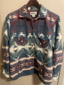 Ariat Real Damen Shacket Azteken Stepp gefütterte Jacke Mantel Größe XL - Bild 1 von 7