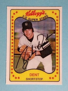 1981 Kellogg's 3-D Superstars Bucky Dent New York Yankees #7 ⚾ - Picture 1 of 2