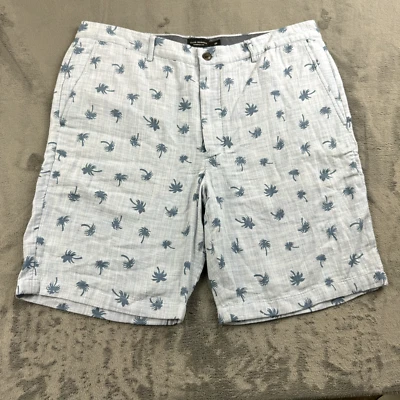 Club Monaco Mens Shorts Size 36 Chino Maddox Fit Palm Trees Beach Vaca 9" Woven - Image 1 of 4