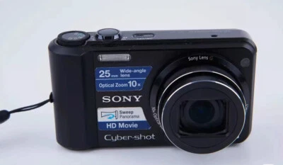 Sony Cyber-shot DSC-H70 16.1MP 10x Optical Zoom Digital Camera - Black - Image 1 of 4