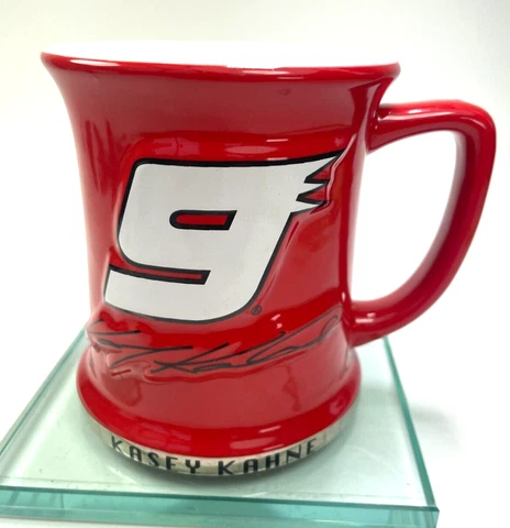 NASCAR Kasey Kahne #9  Budweiser Racing Coffee Mug  12 Reproduction Signature B8 Cover