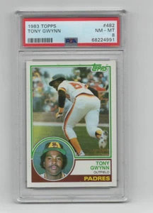 Tony Gwynn 1983 Topps #482 PSA 8 casi nuevo-como nuevo - Imagen 1 de 2