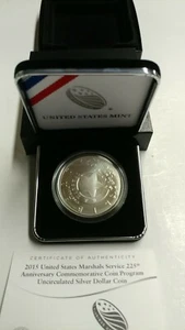 2015 US Marshall Service 225th Anniversary Silver Commemorative - Picture 1 of 2
