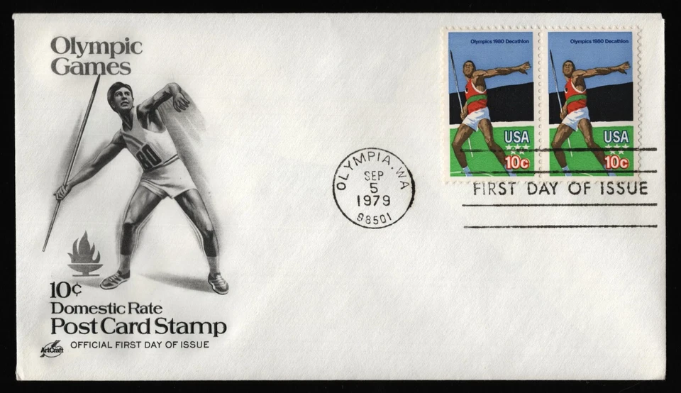 #1790 10c Decathlon, Art Craft FDC **ANY 5=FREE SHIPPING** - Image 1 of 1