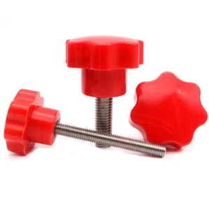 Vite testa plastica prugna manico acciaio inox M12 M16 bulloni sette stelle 20-80 mm - Foto 1 di 1
