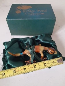 Vintage NOS Golden Pond Collection By Green Tree Geckos Lizard In Box Beautiful - Picture 1 of 4