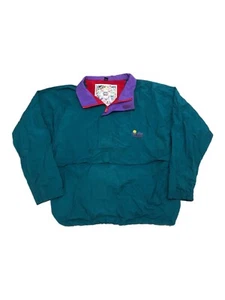 Vtg 90s The Bay Mountain Ranch Windbreaker Multicolor Mens XL Nylon Retro - Picture 1 of 7
