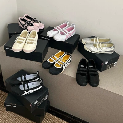 Onitsuka Tiger MEXICO 66 TGRS Mary Janes Classic Ballet Flat Shoes With Box - Image 1 of 4