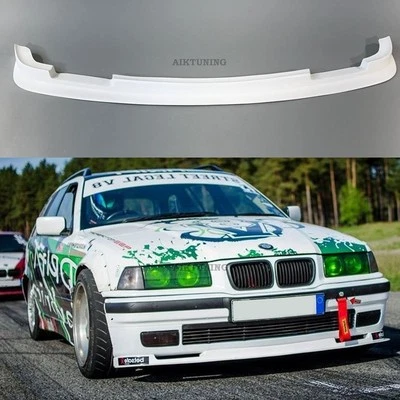 Front Spoiler Bumper Apron Splitter Valance Lip (Fits BMW E36 Standard Bumper) - Image 1 of 4
