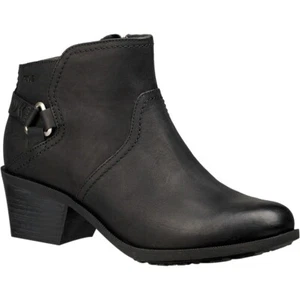 Teva Foxy schwarz Reißverschluss Leder Stiefelette Bootie Größe 5 elegant bequem - Bild 1 von 4