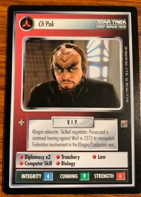 1998 Decipher Star Trek The Dominion Ch'Pok Free Shipping - Image 1 of 2
