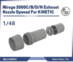 Piezas de actualización modelo 1/48 Mirage 2000C/B/D/N boquilla de escape abierta para KINETIC - Imagen 1 de 9