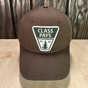 Peterbilt Class Pays Sombrero Gorra Snapback Marrón Lona Bajo Perfil Árbol Camiones Parche - Imagen 1 de 13