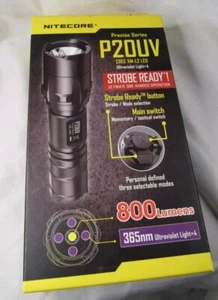 Linterna Nitecore P20UV 800 lúmenes con luz UV de 365 nm - Imagen 1 de 11