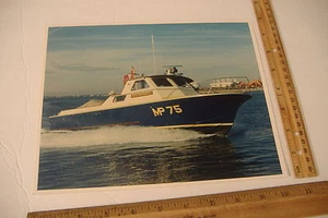 ~RCMP MANYBERRIES BOAT~8 X 10 VINTAGE COLOR PHOTO~MP 75 - Picture 1 of 3