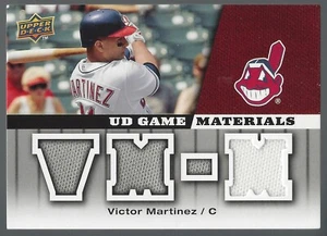 Victor Martinez 2009 Upper Deck UD Game Materials Card# GM-VM - Picture 1 of 4