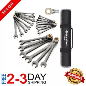 Polished Chrome Vanadium 22-Piece Wrench Set - Anti-Slip & Efficiently Organized - Picture 1 of 9