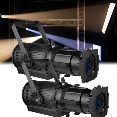 2pack 26° 300w Ellipsoidal LED Profile Spot Light Cool/Warm White DMX leko Light - Image 1 of 4