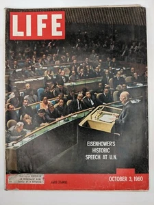 LIFE Magazine VTG Oct 3 1960 RARE Sample Eisenhower Balt. Orioles Polo Epidemic - Picture 1 of 8