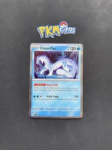 Pokemon Juego de Cartas Coleccionables Chien-Pao Surging Sparks 056/191 Holo Raro LP. - Imagen 1 de 3