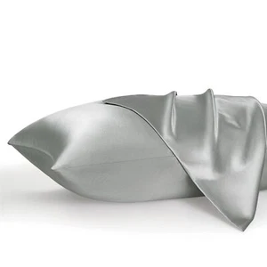 Bedsure Satin Pillowcases Similar to Silk Queen Size Set of 2 Pillow Cover - Picture 1 of 6