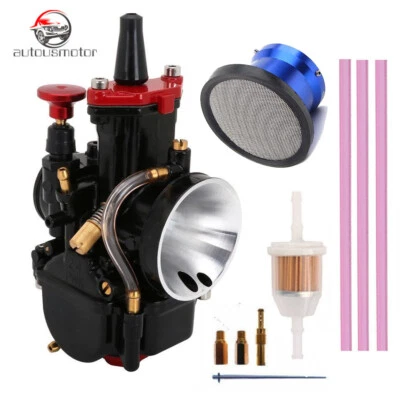 PWK 30mm Carburetor Racing Part Fit Motorcycle Replacement Carb 50mm Air Filter - Image 1 of 4