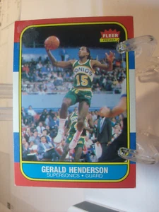 1986-87 Fleer Basketball #45 - Gerald Henderson - Seattle SuperSonics   (13716) - Picture 1 of 2