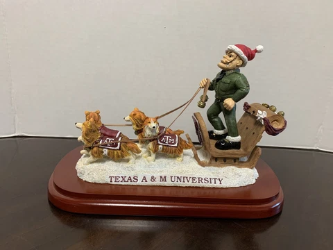 College Treasures Holiday Sleigh Texas A&M Cover
