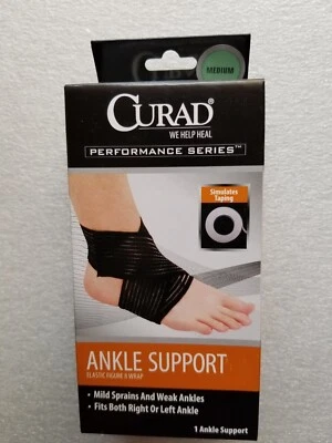 Nuevo Curad Performance Series Figura 8 Soporte de Tobillo Talla Mediana Esguinces Leves Foto 1 de 3