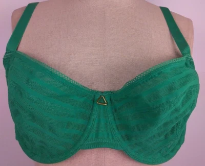 Sujetador Camiseta Bravissimo Verde Copa Transparente Poliamida Con Aros Talla 38 DDD.    (32) Foto 1 de 4