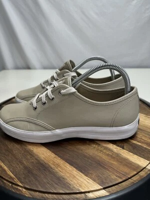 Keds Women's Size 8 Leather Shoes Eyelet Lace Up Taupe Sneakers - Image 1 of 4